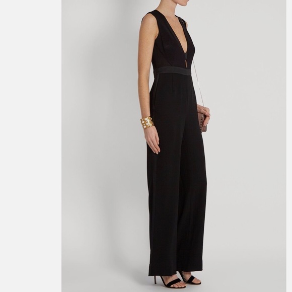 Diane Von Furstenberg Kyara Tux Jumpsuit in Black - Picture 9 of 9